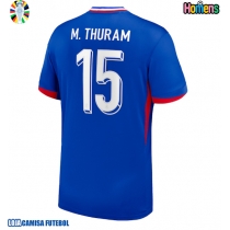 Camisa de Futebol França Marcus Thuram #15 Equipamento Principal Europeu 2024 Manga Curta